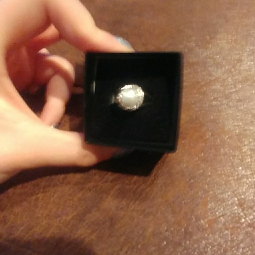 Real silver necklace and ring